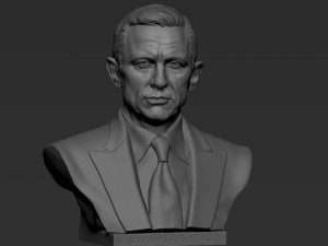 Daniel Craig 3D Принт Модель