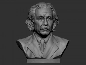 Albert Einstein Modèles 3D en vedette