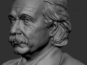Albert Einstein Modèles 3D en vedette