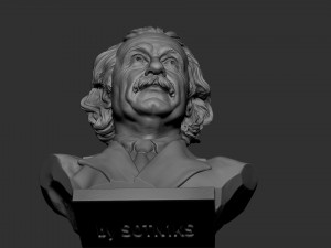 Albert Einstein Modèles 3D en vedette