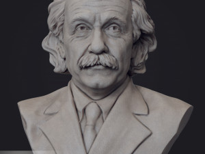 Albert Einstein Modèles 3D en vedette
