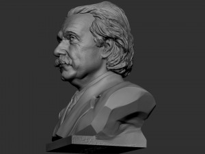Albert Einstein Modèles 3D en vedette