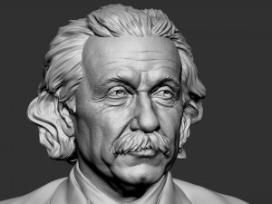 Albert Einstein Modèles 3D en vedette