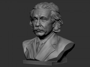 Albert Einstein Modèles 3D en vedette
