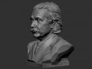 Albert Einstein Modèles 3D en vedette