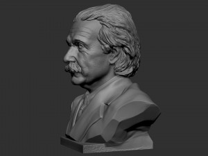 Albert Einstein Modèles 3D en vedette