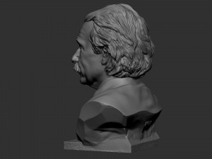 Albert Einstein Modèles 3D en vedette