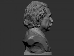 Albert Einstein Modèles 3D en vedette