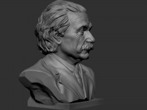Albert Einstein Modèles 3D en vedette