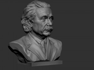 Albert Einstein Modèles 3D en vedette