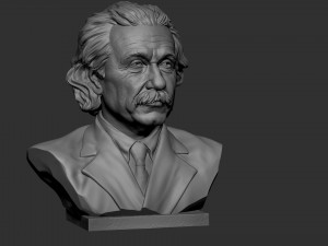 Albert Einstein Modèles 3D en vedette