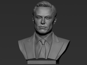 Elon Musk 3Dプリントモデル