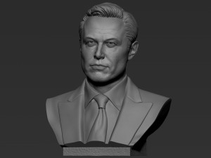 Elon Musk 3Dプリントモデル