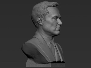 Elon Musk 3Dプリントモデル