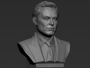 Elon Musk 3Dプリントモデル