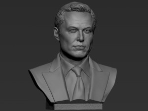 Elon Musk 3Dプリントモデル