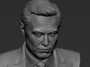 Elon Musk 3Dプリントモデル
