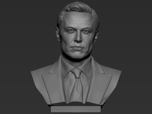 Elon Musk 3Dプリントモデル