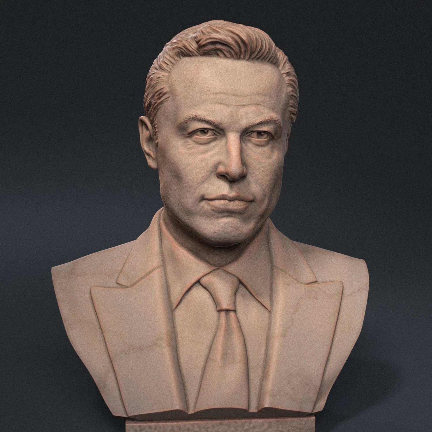 Elon Musk 3D Print Model .c4d .max .obj .3ds .fbx .stl .blend 