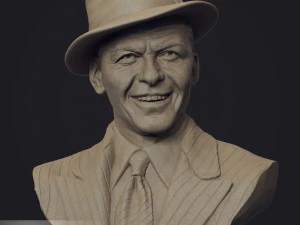 Frank Sinatra 3D Baskı Modeli