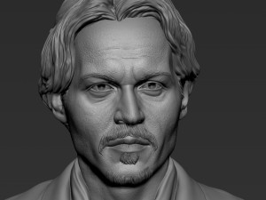 Johnny Depp 3D Print Model