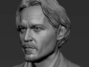 Johnny Depp 3D Print Model