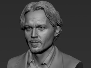 Johnny Depp 3D Print Model