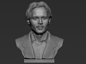 Johnny Depp 3D Print Model