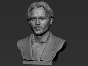 Johnny Depp 3D Print Model