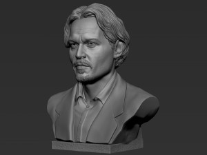 Johnny Depp 3D Print Model
