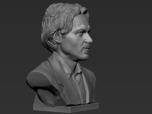 Johnny Depp 3D Print Model