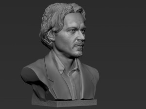 Johnny Depp 3D Print Model