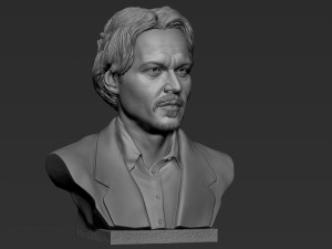 Johnny Depp 3D Print Model