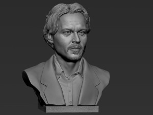 Johnny Depp 3D Print Model