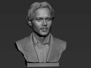 Johnny Depp 3D Print Model
