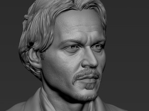 Johnny Depp 3D Print Model