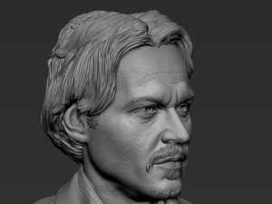 Johnny Depp 3D Print Model