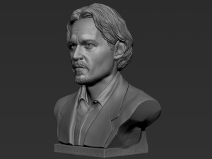 Johnny Depp 3D Print Model