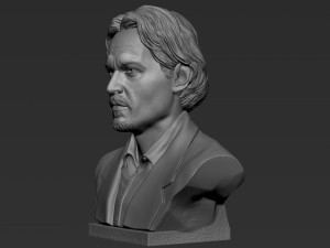 Johnny Depp 3D Print Model