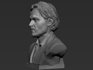 Johnny Depp 3D Print Model