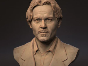 Johnny Depp 3D printmodel