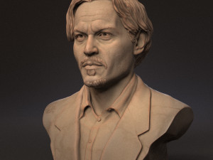 Johnny Depp 3D Print Model