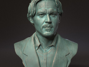 Johnny Depp 3D Print Model