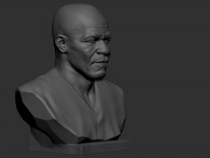 Mike Tyson 3D Baskı Modeli