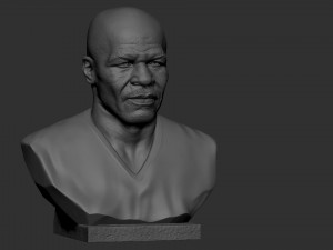 Mike Tyson 3D Baskı Modeli
