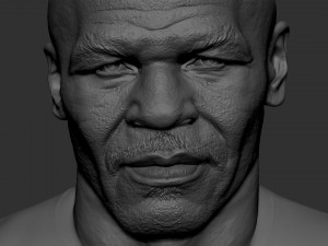 Mike Tyson 3D Baskı Modeli