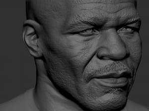 Mike Tyson 3D Baskı Modeli