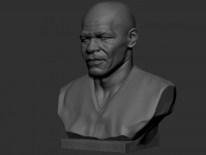 Mike Tyson 3D Baskı Modeli