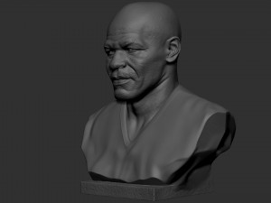 Mike Tyson 3D Baskı Modeli