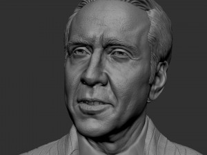 Nicolas Cage 3D-printmodel